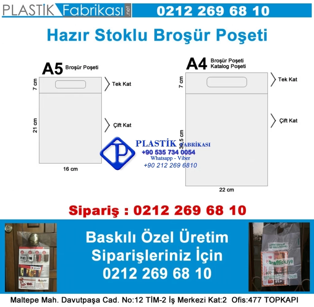 A4 Broşür Poşeti